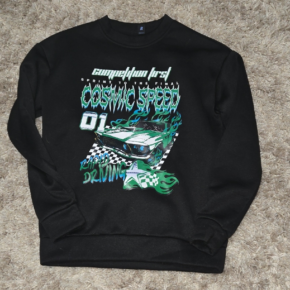 Source Unknown Black Cosmic Speed Men's Sweater